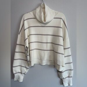 Free People Paulie stripe turtleneck Sweater